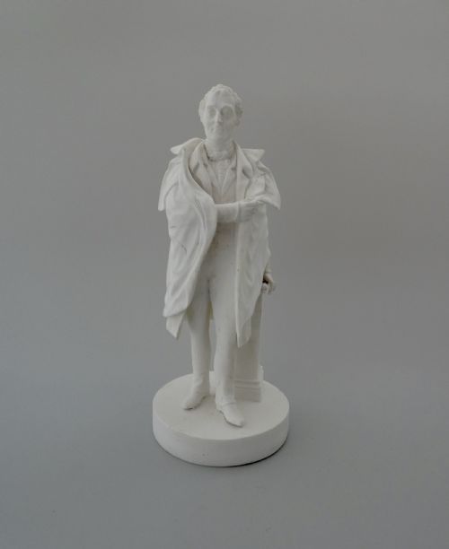 Minton Biscuit Figure, ‘Duke of Wellington’, C. 1830.