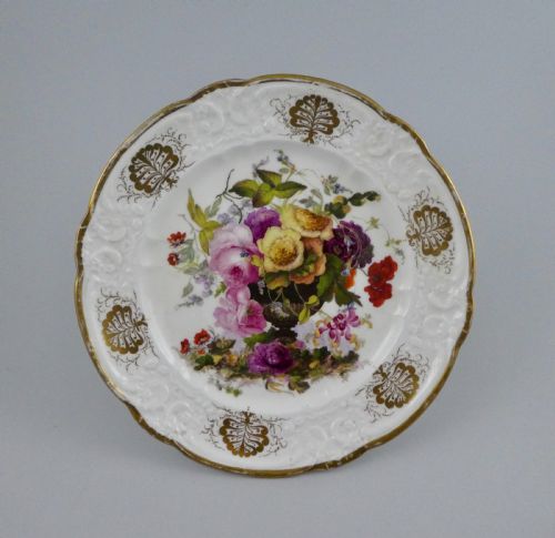 Nantgarw Porcelain Dish. London Decorated by Moses Webster, C. 1820.