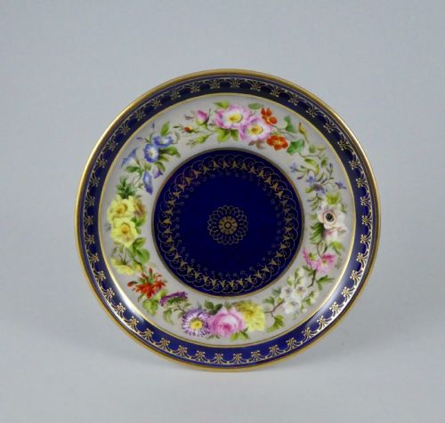 fig 1. Sevres porcelain cup and saucer, dated 1854.