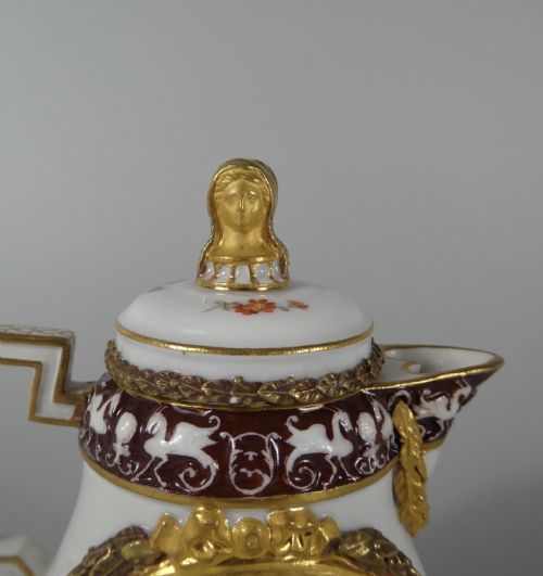 fig 1. Meissen porcelain cream jug & cover, c. 1870.