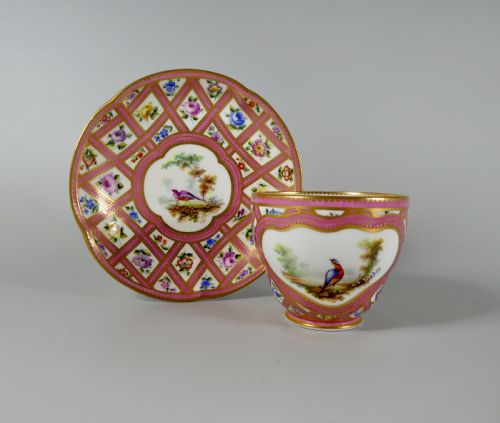 Coalport Porcelain Cup and Saucer, C. 1845