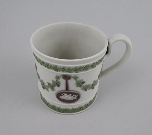 Wedgwood Three Colour Jasper Coffee Can, C. 1860.
