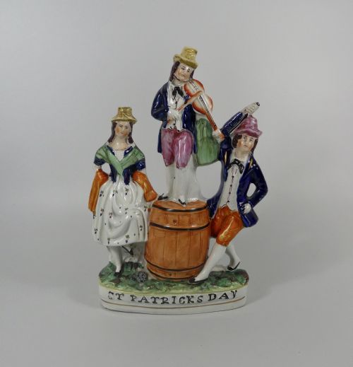 Staffordshire Figure ‘St. Patrick’s Day’, C. 1860.
