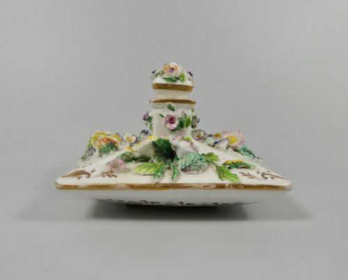 Rockingham Porcelain Scent Bottle, C. 1835.