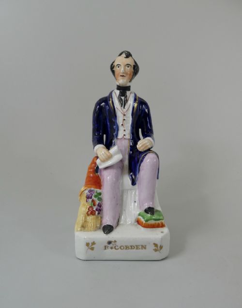 Staffordshire Pottery Figure, Richard Cobden, C. 1840.