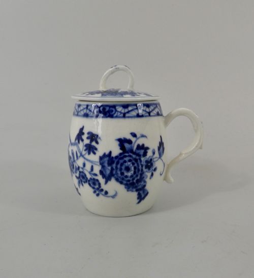 Tournai Porcelain Mustard Pot and Cover, C. 1770.