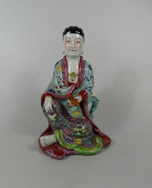 Chinese Porcelain Figure. Guanyin, Republic Period.
