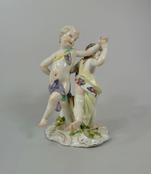 Meissen Group of Dancing Putti, C. 1750.