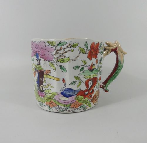 fig 1. Masons Ironstone Cider Mug, c. 1815. Table and Vase pattern.