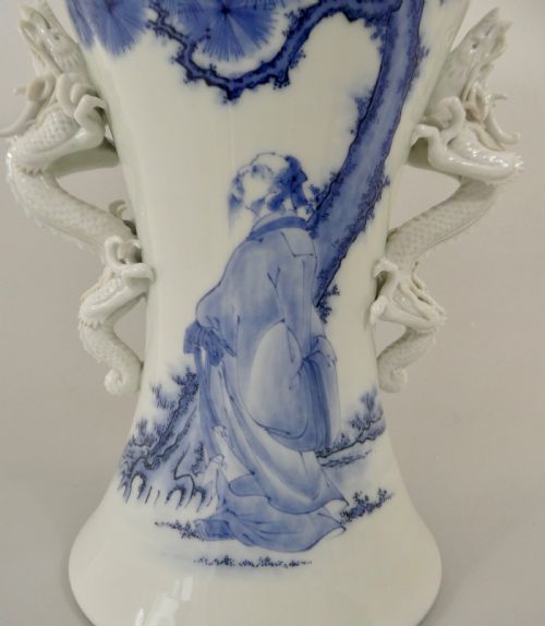 fig 1. Hirado porcelain vase, Japanese, c.1870. Meiji Period.