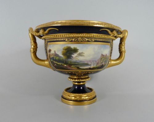 Royal Worcester Porcelain Warwick Vase, Signed Harry Davis, Dated 1925.