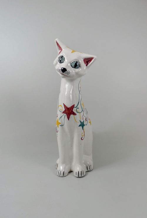 C.h. Brannam of Barnstaple Pottery Cat, C. 1925.