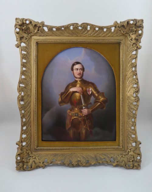 Kpm Porcelain Plaque. Prince Albert, C. 1865.