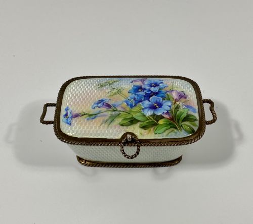 Silver & Enamel Box, Cohen & Charles, Dated 1911.
