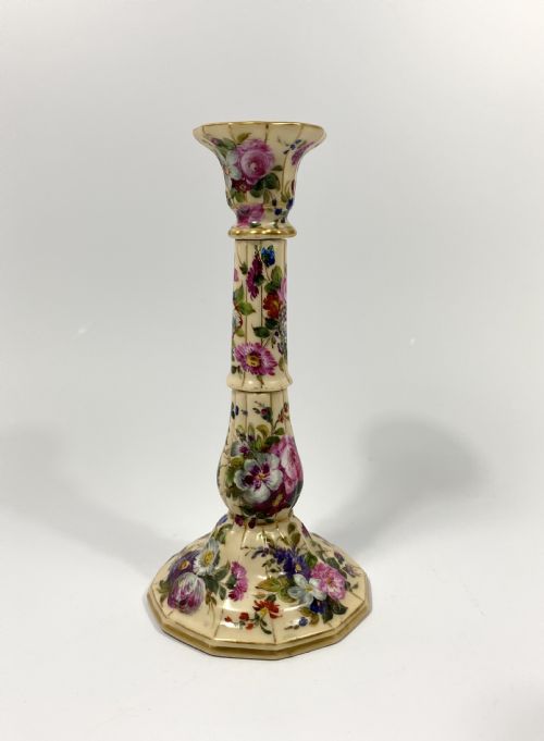 fig 1. Pair Paris porcelain candlesticks, c. 1840.