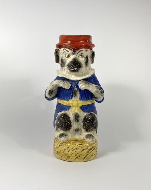 Staffordshire Mr Punch’s Dog ‘Toby’ Jug, C. 1860.