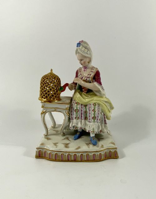 Meissen Porcelain Group ‘Touch’, C. 1870.