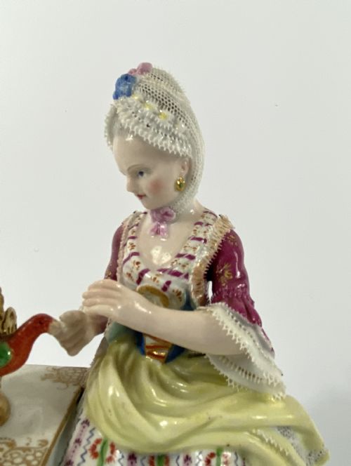 fig 1. Meissen porcelain group ‘Touch’, c. 1870.