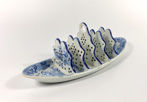 Spode Pearlware Toast Rack, C. 1820.