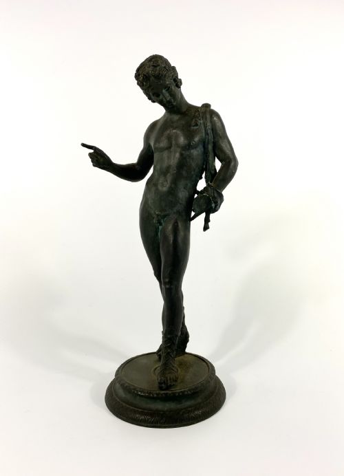 Italian ‘Grand Tour’ Bronze Narcissus, C. 1870.