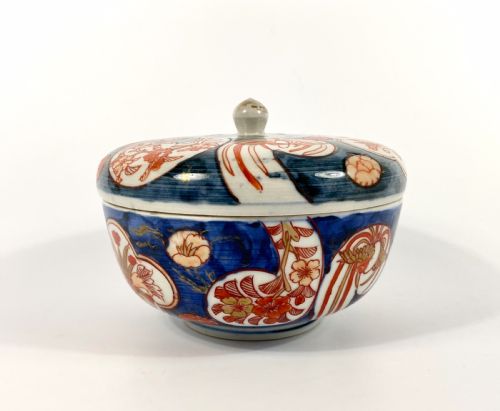 Imari Bowl & Cover, 18th C. Arita, Japan.