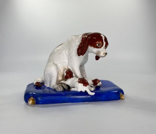 fig 1. Copeland & Garrett porcelain group of Spaniels, c. 1840.