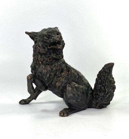 Austrian Bronze Inkwell, C. 1890.