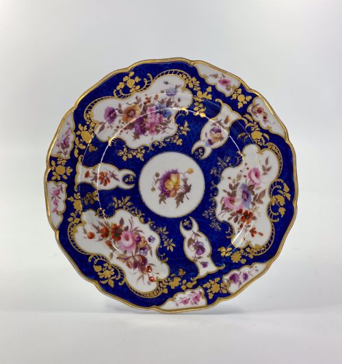 Fbb Worcester ‘Blue Scale’ Dish, C.1815.
