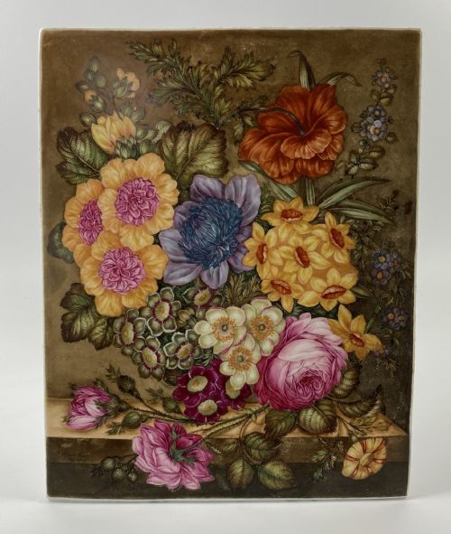 Derby Porcelain Plaque. James Rouse Senior, Dated 1885.
