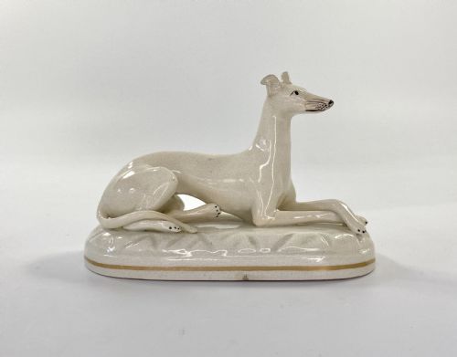 Staffordshire Pottery Lurcher, C. 1840.