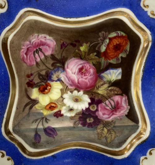 fig 1. Rockingham porcelain pin tray, c. 1835.