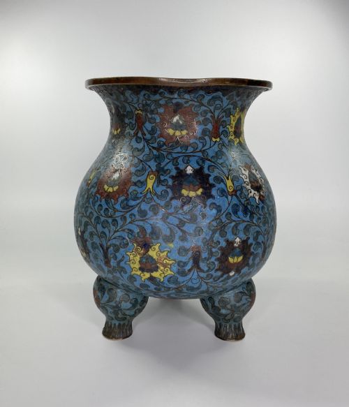 Chinese Cloisonne Censer. 17th C. Ming Dynasty.