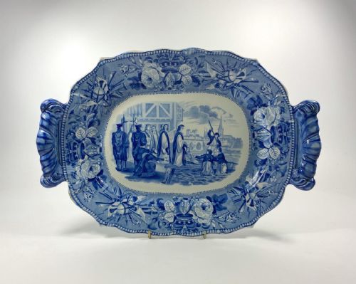 Staffs. ‘British History’ Series Tureen Stand, C. 1830.