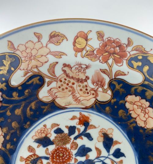 fig 2. Chinese Imari large porcelain saucer dish, c. 1720.