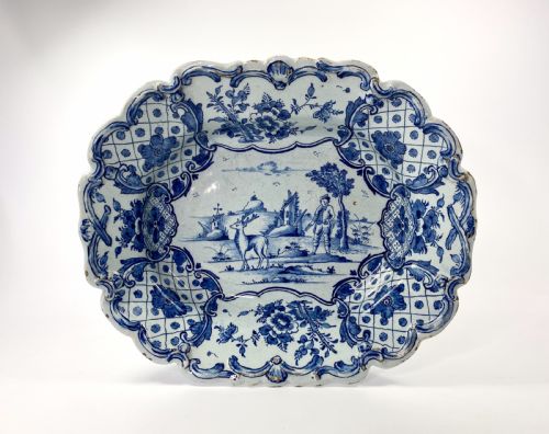 Dutch Delft Serving Dish. Van Duyn Factory, C. 1765.