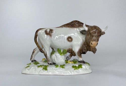 Meissen Porcelain Bison, C. 1890.
