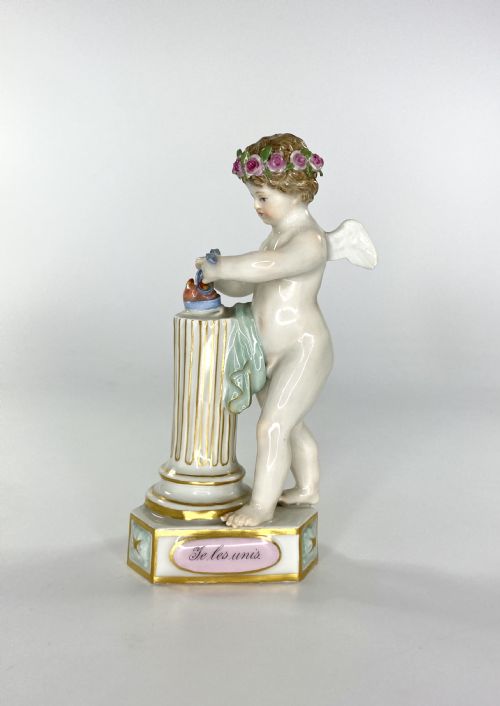 Meissen Porcelain Putti, After Acier, C. 1870.