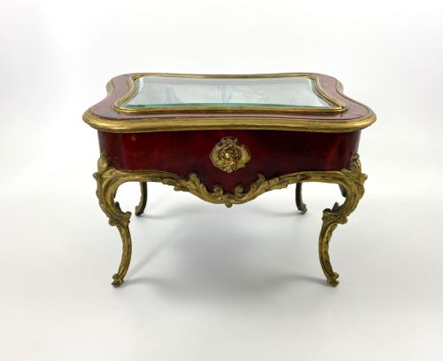 French Miniature Table Bijouterie Cabinet, C. 1900.
