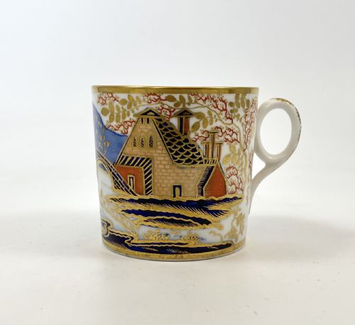 New Hall Porcelain Coffee Can, C. 1810.