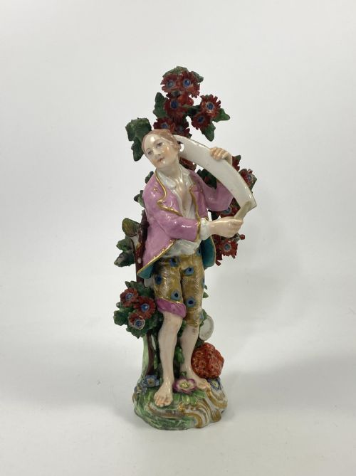 Chelsea Porcelain Figure of a Farmer, C. 1760.