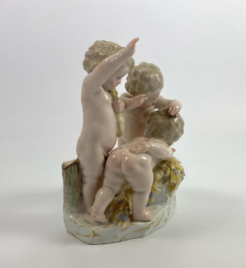 fig 1. Meissen porcelain Cherubs group, c. 1870.