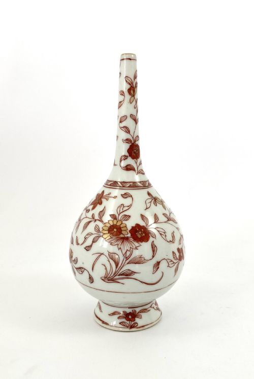 fig 1. Pair Chinese porcelain rose water sprinklers, Kangxi, c. 1700.