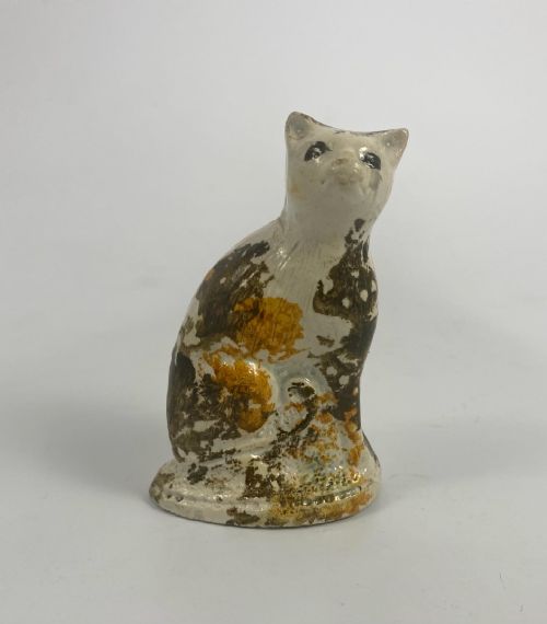 Staffordshire Pottery Cat. Pratt Glazes, C. 1800.