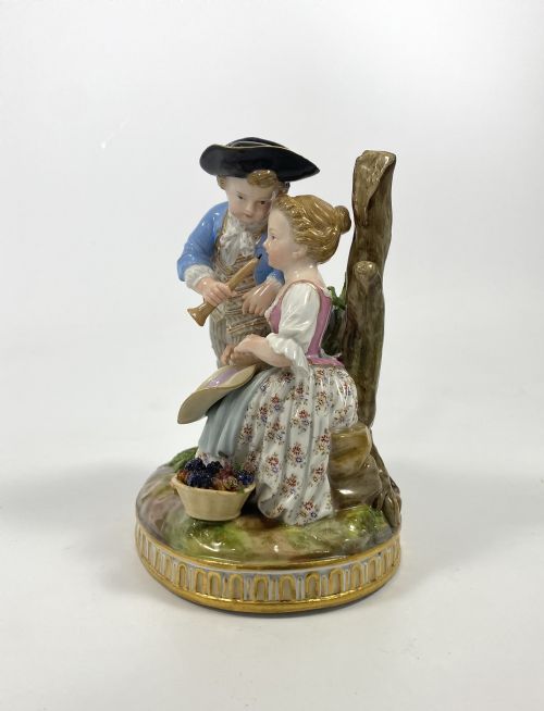 fig 1. Meissen porcelain group, c. 1880.