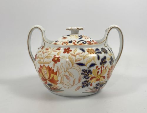 Rare Wedgwood ‘Bone China’ Imari Sucrier, C. 1810.