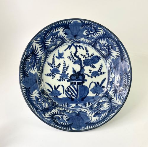 Arita Porcelain Charger, Genroku Period, Japan, C. 1690.