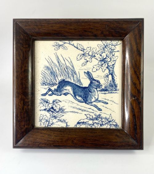 Wedgwood Pottery Tile. ‘Hare’, C. 1875.