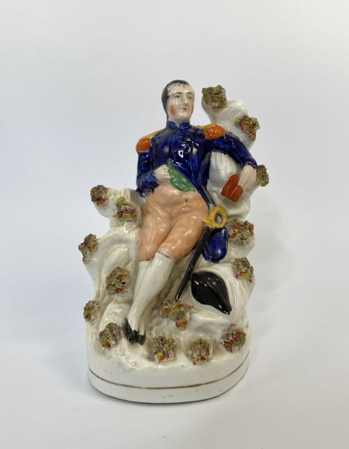 Staffordshire Napoleon on St Helena, C. 1840