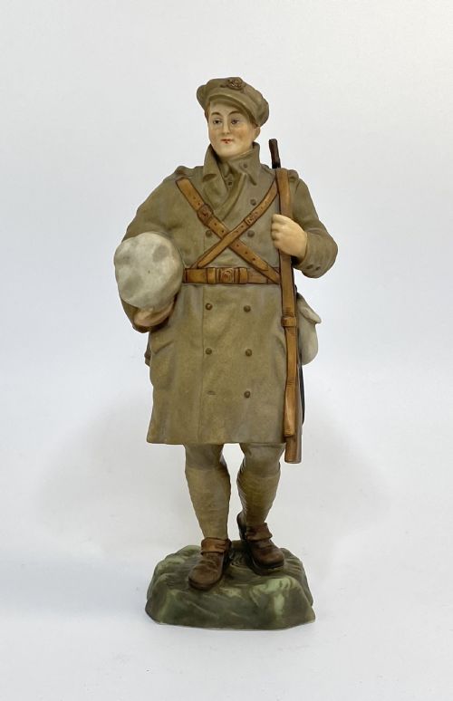 Royal Worcester Porcelain Figure of a British Soldier, Dated 1916.
