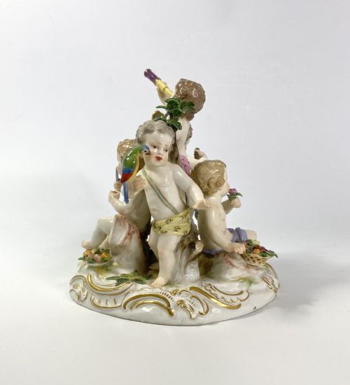 fig 1. Meissen porcelain group, ‘The Senses’, c. 1870.